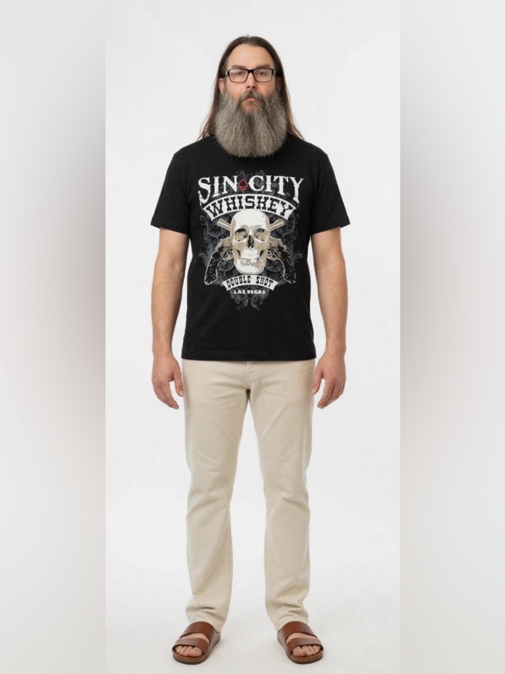 Tultex Sin City Whiskey Graphic Tee - Black